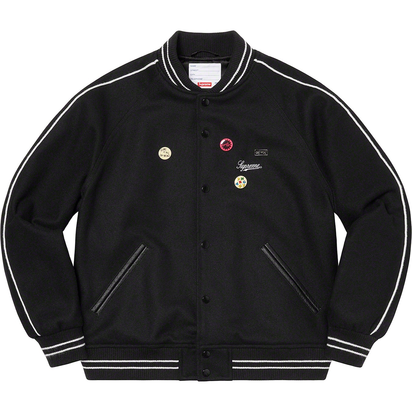 Jamie Reid/Supreme It's All Bollocks Varsity Jacket view 11